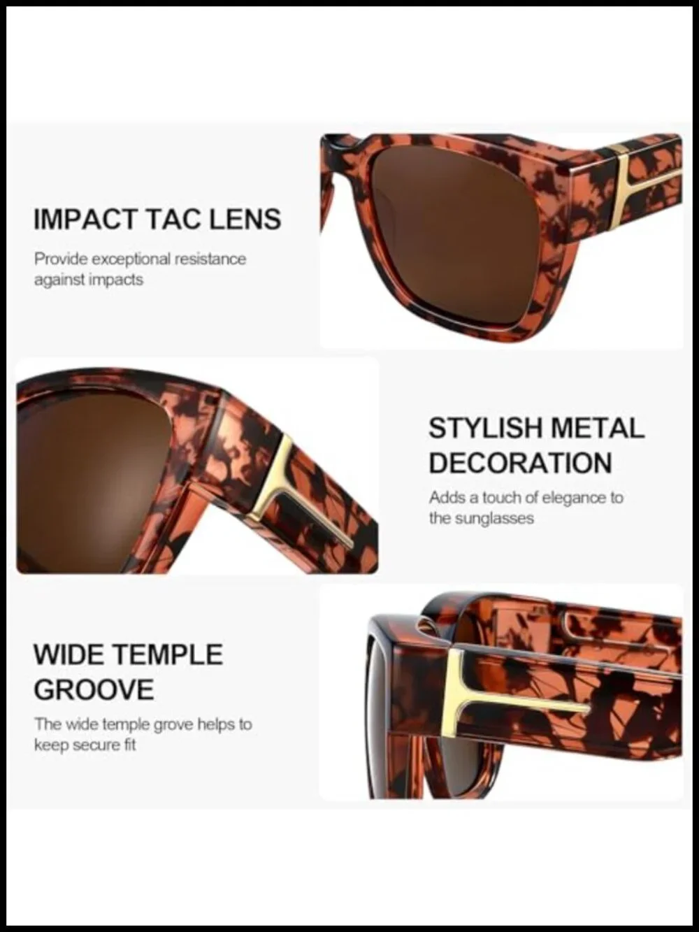 3 Pack Oversized Over Glasses Sunglasses Polarized UV400 Fit Over Sun Glasses